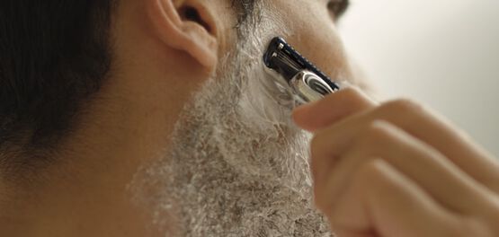 rasage de la barbe