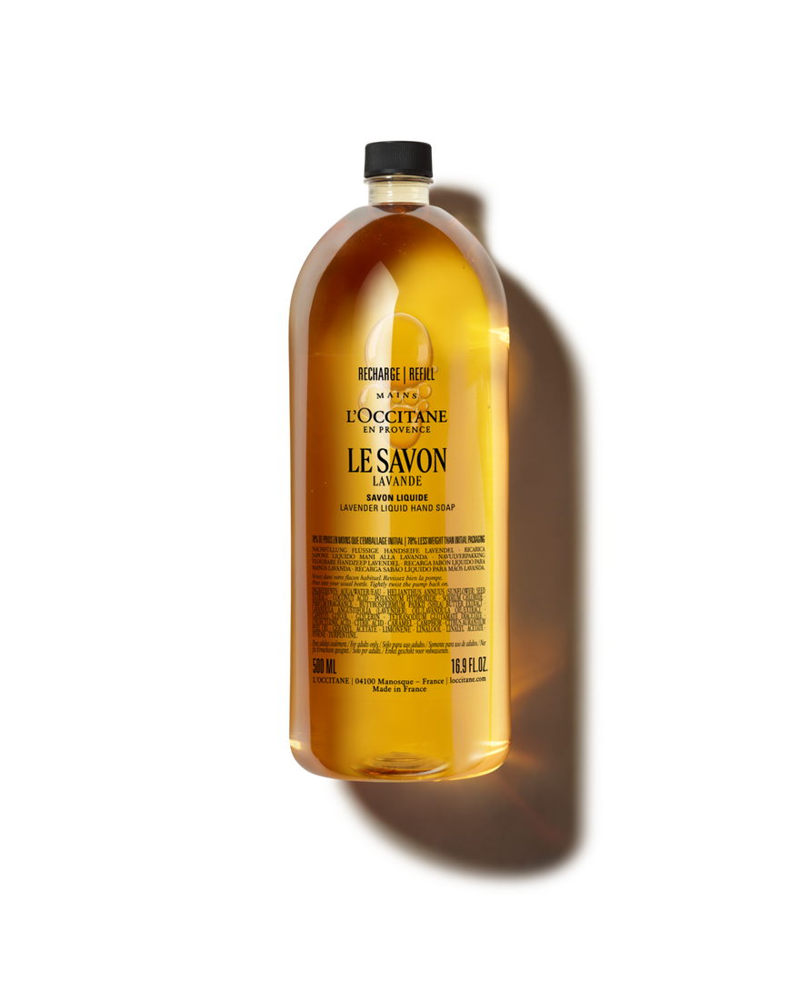 Recharge Savon Liquide Mains Lavande 500 ml | L&rsquo;Occitane en Provence