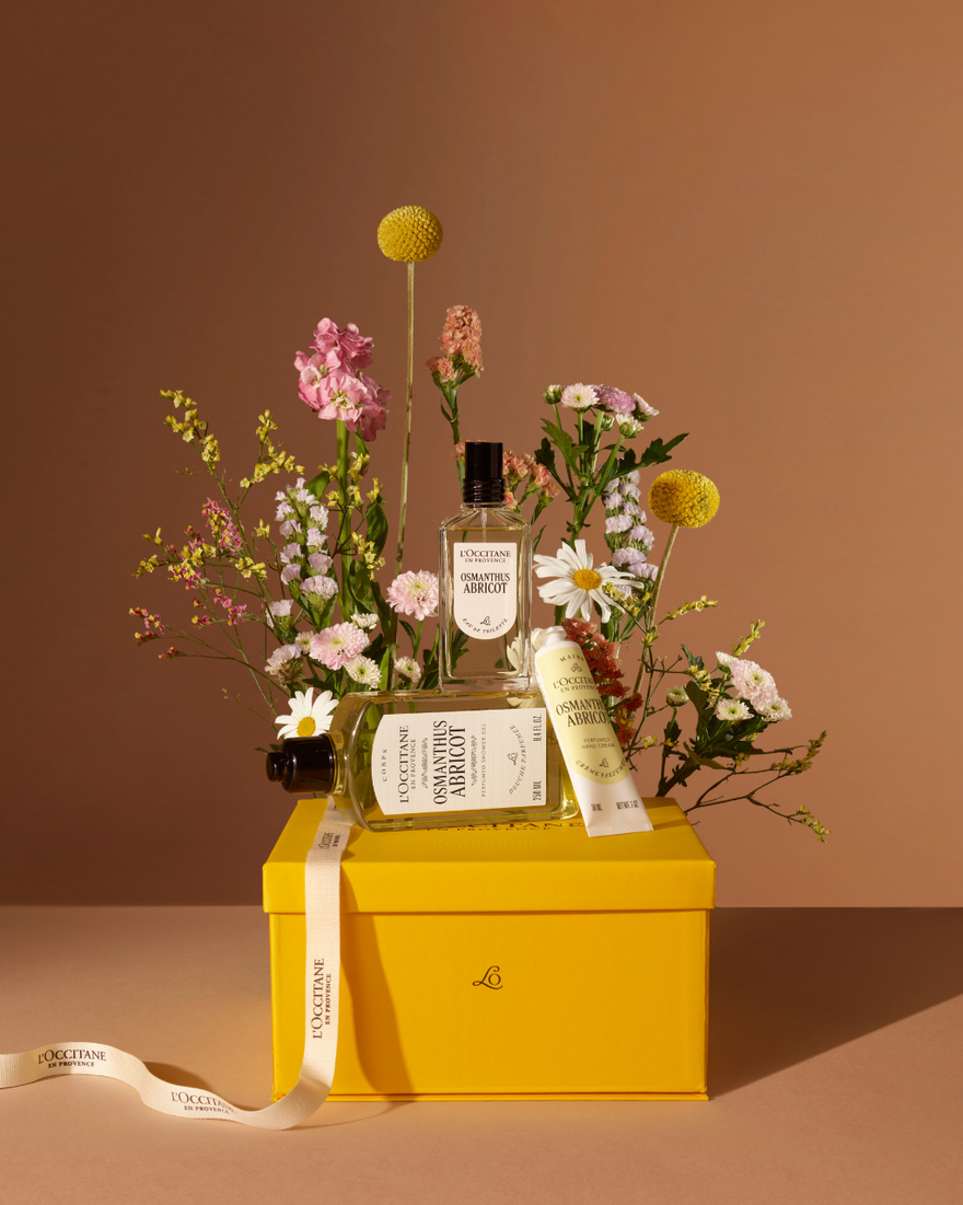 Coffret cadeau Parfum Osmanthus Abricot, RECT (3) | L&rsquo;Occitane en Provence