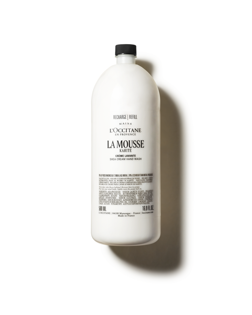 Recharge Mousse Cr&egrave;me Lavante Mains Karit&eacute; 500 ml | L&rsquo;Occitane en Provence