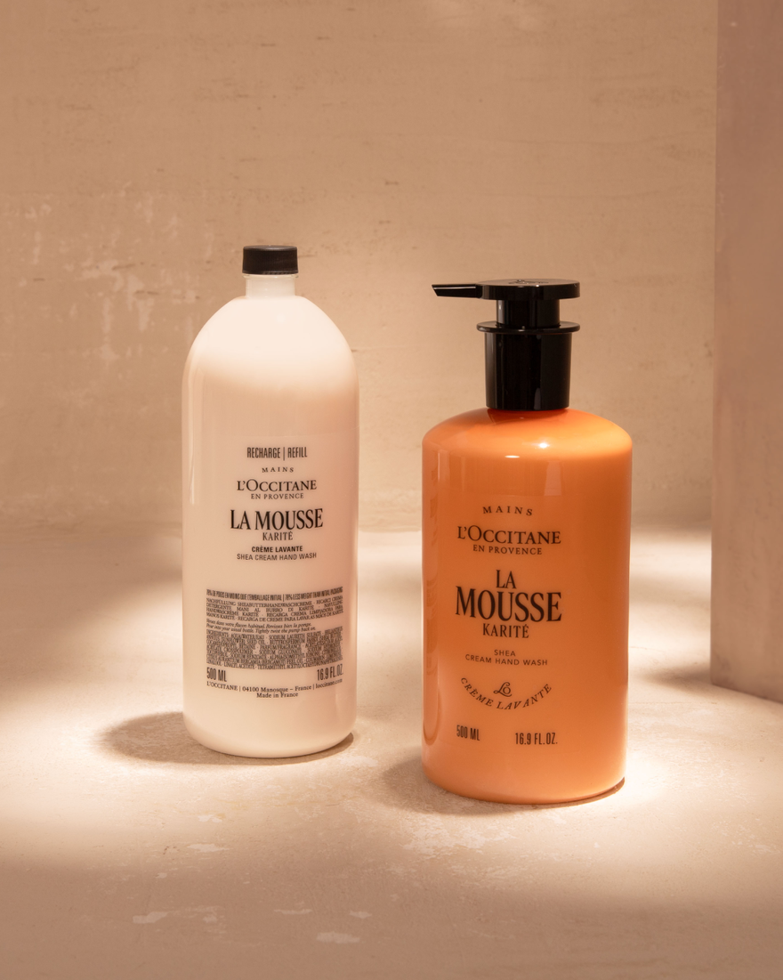 Affichage de l&rsquo;image 2/6 du produit Recharge Mousse Cr&egrave;me Lavante Mains Karit&eacute;, , RECT