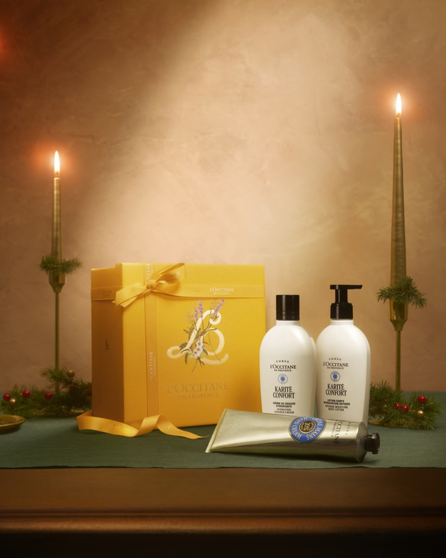Affichage de l&rsquo;image 2/2 du produit Coffret Cadeau Corps Routine Karit&eacute;, , RECT