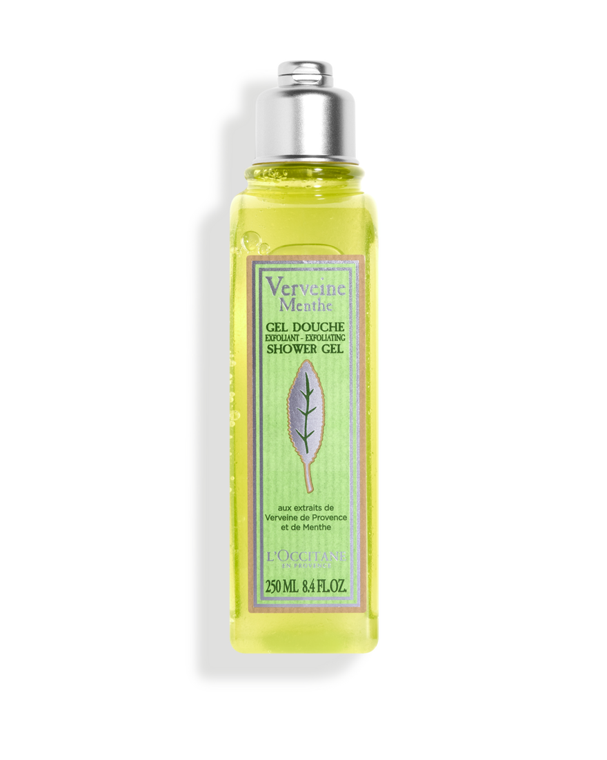 Affichage de l&rsquo;image 1/3 du produit Gel douche exfoliant &agrave; la menthe et &agrave; la verveine, , RECT