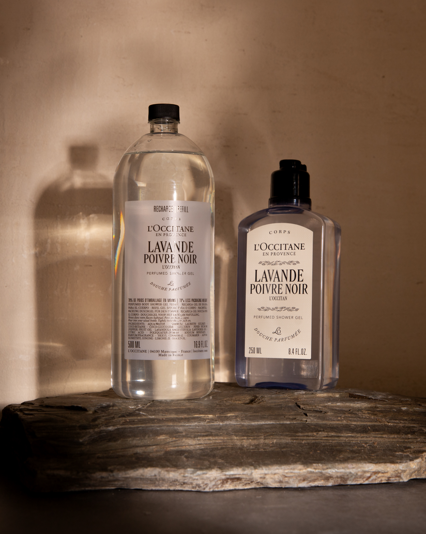 Affichage de l&rsquo;image 4/4 du produit Gel Douche parfum&eacute; Lavande Poivre Noir (L'Occitan), , RECT