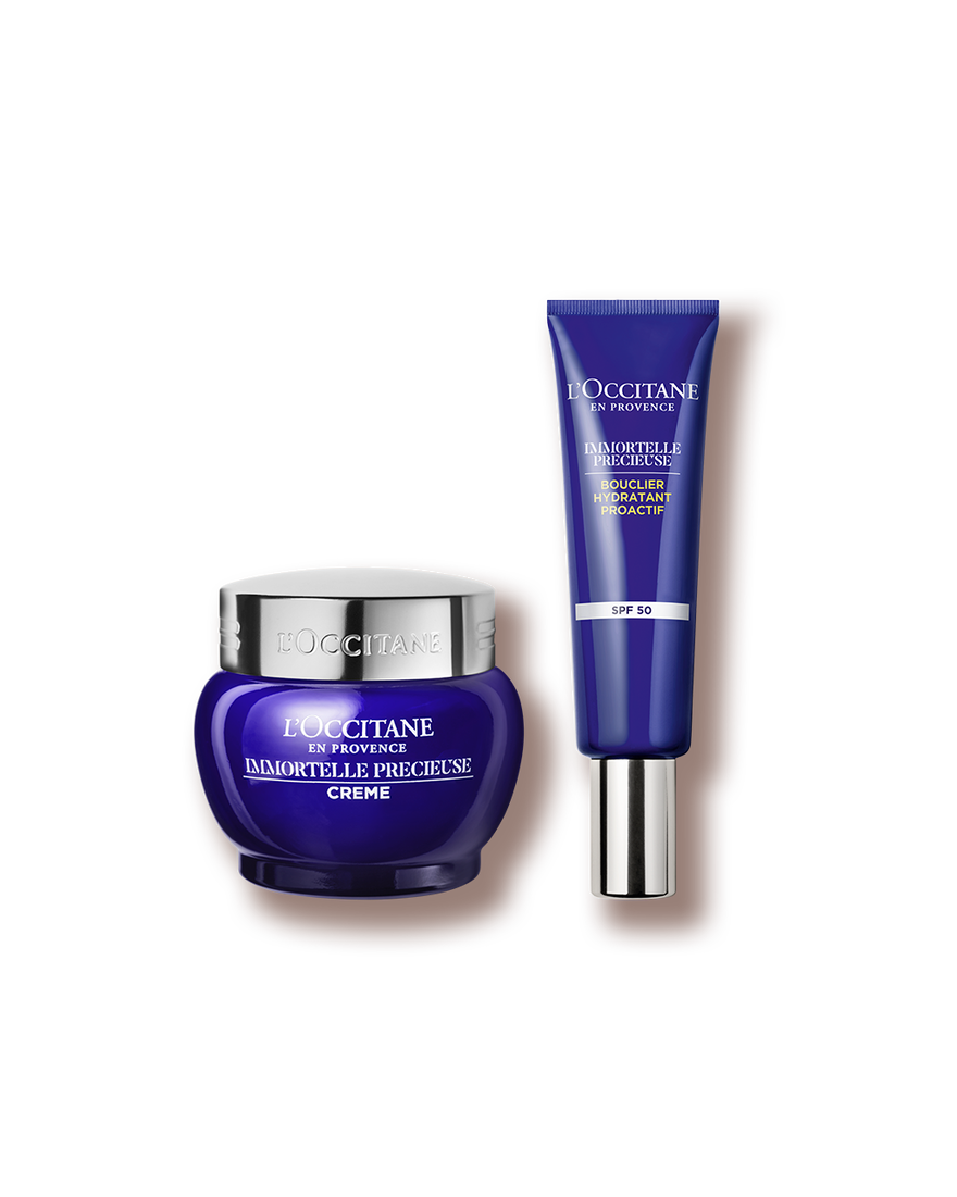 Affichage de l&rsquo;image 1/1 du produit Duo Soins Visage SPF Immortelle Pr&eacute;cieuse, , RECT