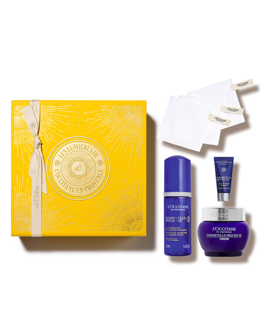 Affichage de l&rsquo;image 1/3 du produit Coffret Visage Immortelle Pr&eacute;cieuse, , RECT