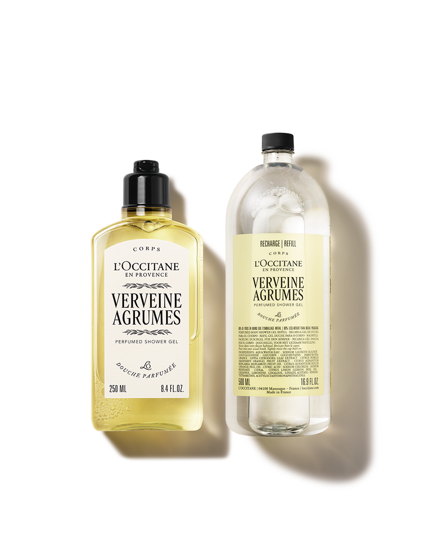 Affichage de l&rsquo;image 1/1 du produit Duo Gel Douche Verveine Agrumes et sa recharge, , RECT