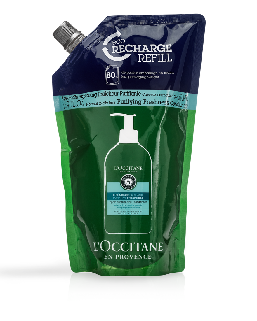 Recharge Apr&egrave;s-Shampooing Fra&icirc;cheur Purifiante 500 ml | L&rsquo;Occitane en Provence