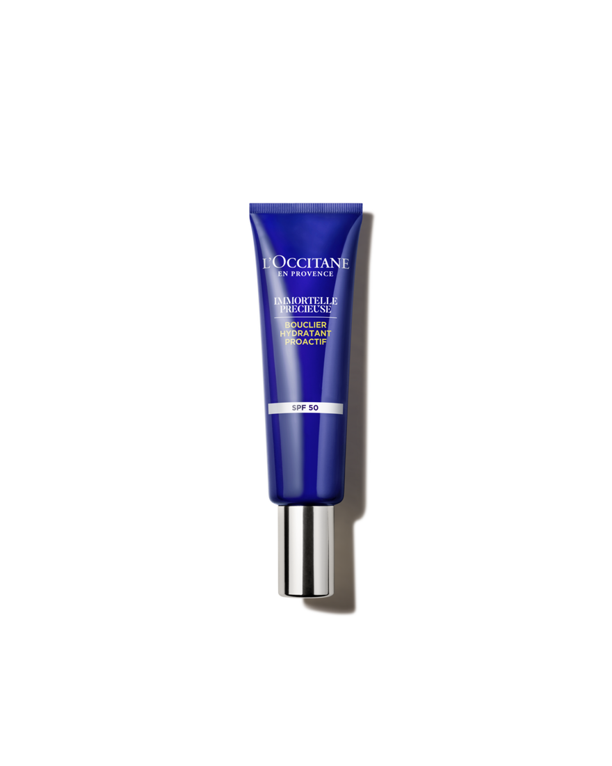 Bouclier hydratant proactif SPF 50 Immortelle Pr&eacute;cieuse 30 ml | L&rsquo;Occitane en Provence