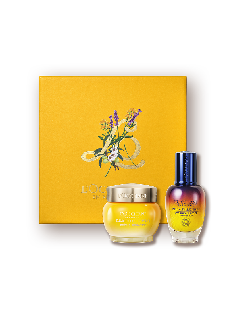 Affichage de l&rsquo;image 1/1 du produit Coffret Cadeau Visage Immortelle Divine & Reset, , RECT