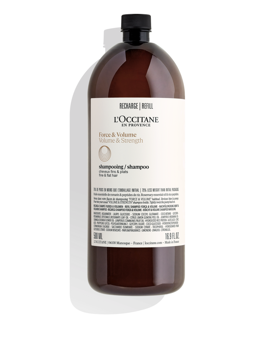 Recharge Shampooing Force & Volume 500 ml | L&rsquo;Occitane en Provence