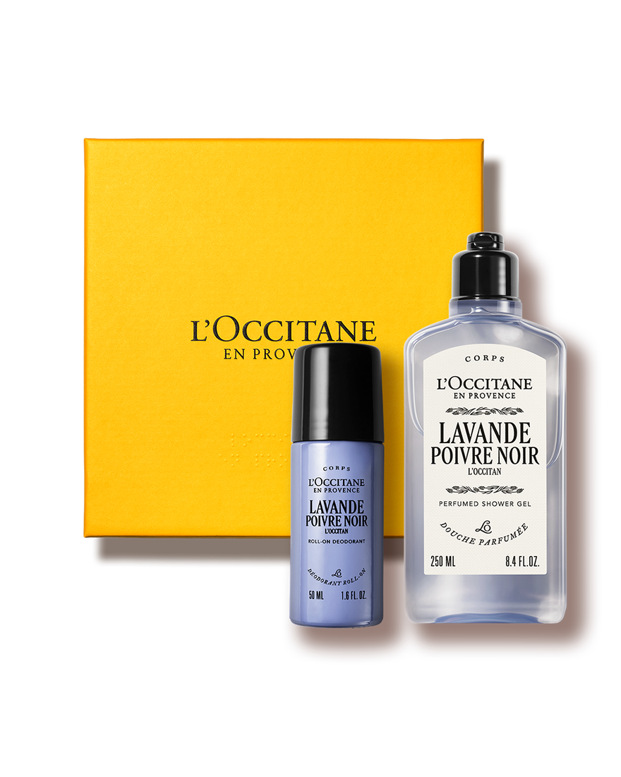 Duo Gel Douche & D&eacute;odorant Lavande Poivre Noir | L&rsquo;Occitane en Provence