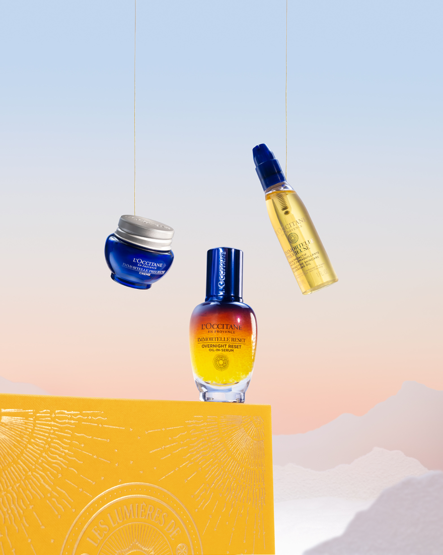 Affichage de l&rsquo;image 3/3 du produit Coffret Visage Immortelle Reset, , RECT