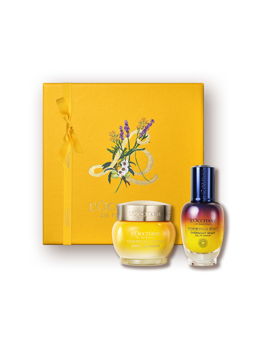 Coffret Cadeau Visage Immortelle Divine & Reset | L&rsquo;Occitane en Provence