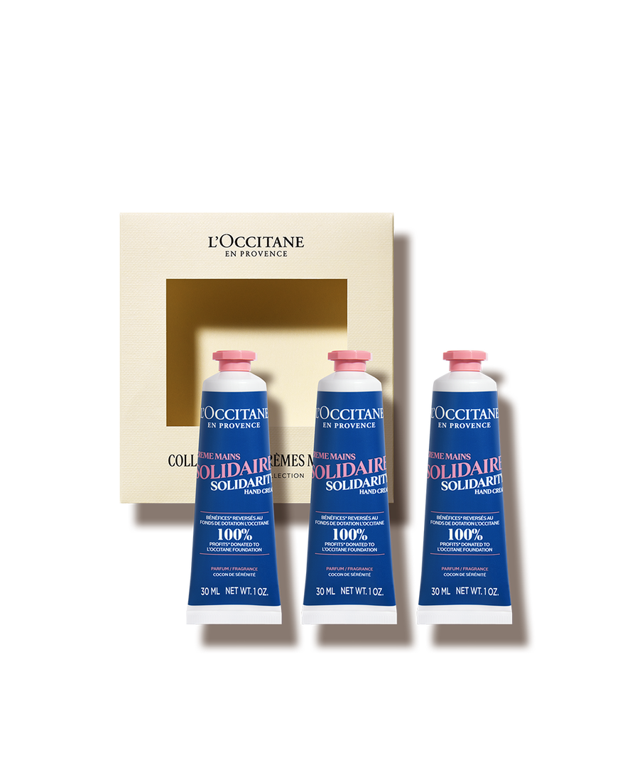 Affichage de l&rsquo;image 1/2 du produit Coffret Trio Cr&egrave;mes Mains Solidaire, , RECT