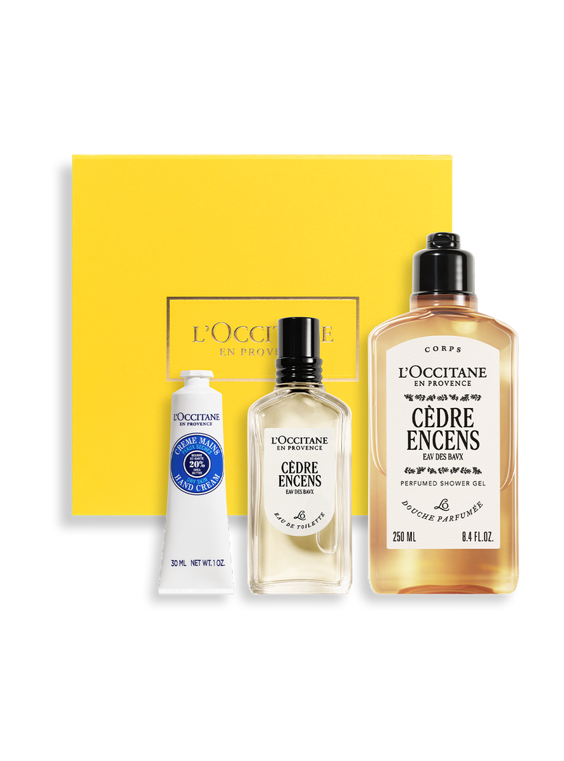 Coffret cadeau Parfum C&egrave;dre Encens | L&rsquo;Occitane en Provence