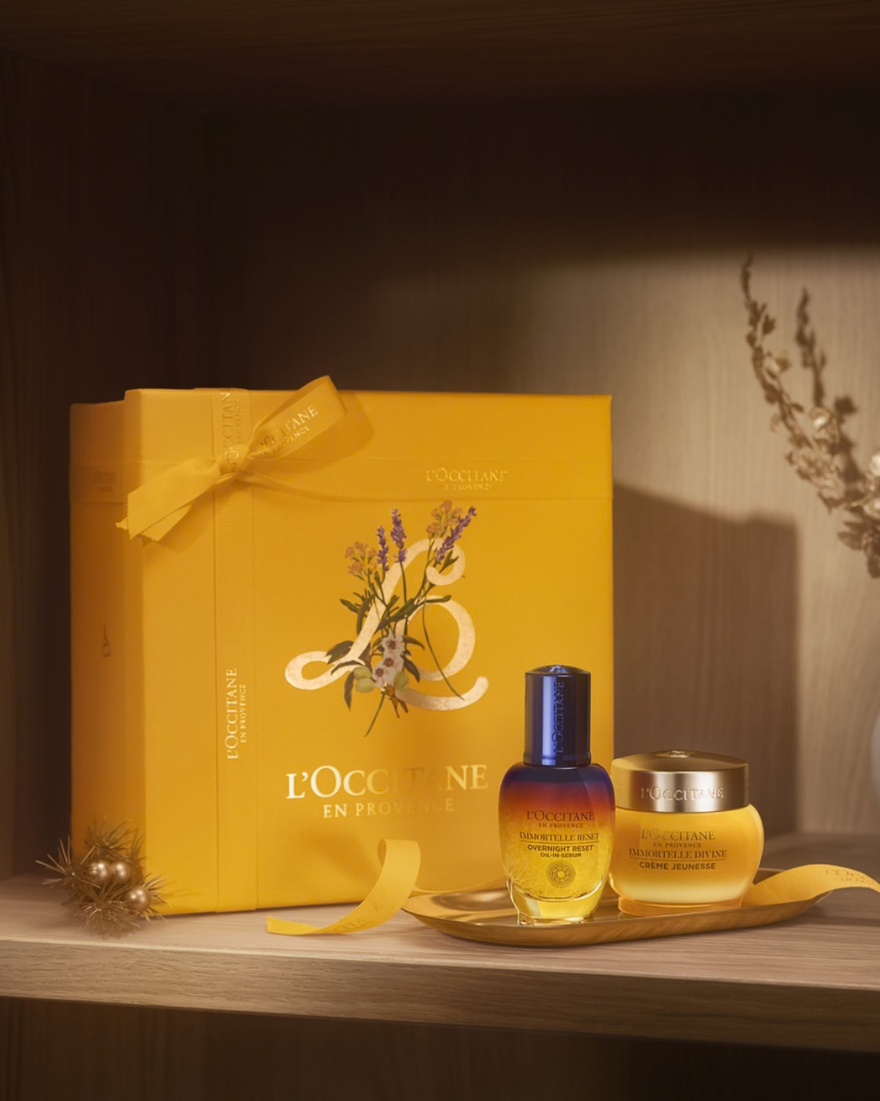 Affichage de l&rsquo;image 2/2 du produit Coffret Cadeau Visage Immortelle Divine & Reset, , RECT