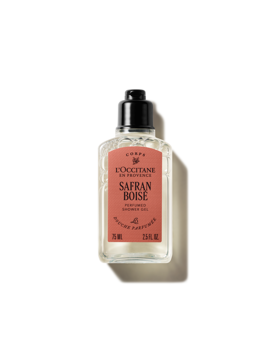 Gel Douche Parfum&eacute; Safran Bois&eacute; 75 ml | L&rsquo;Occitane en Provence