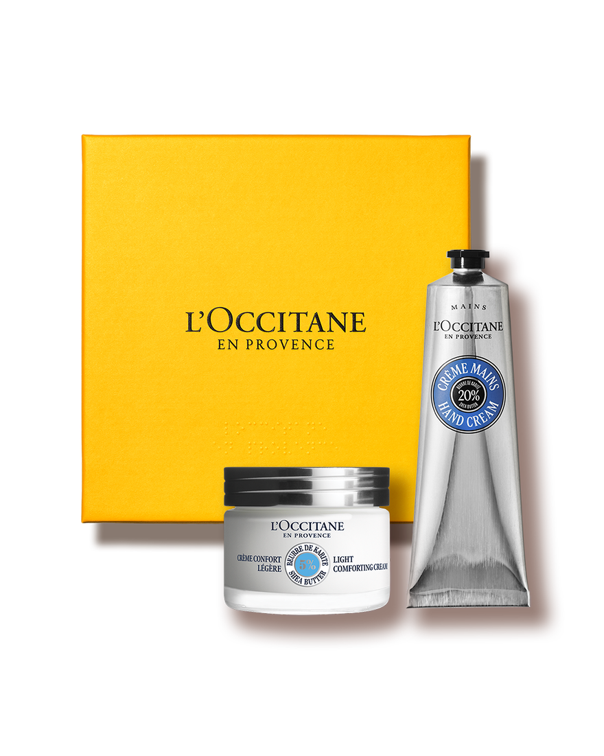 Affichage de l&rsquo;image 1/1 du produit Coffret Visage & Mains L&eacute;g&egrave;re Karit&eacute;, , RECT