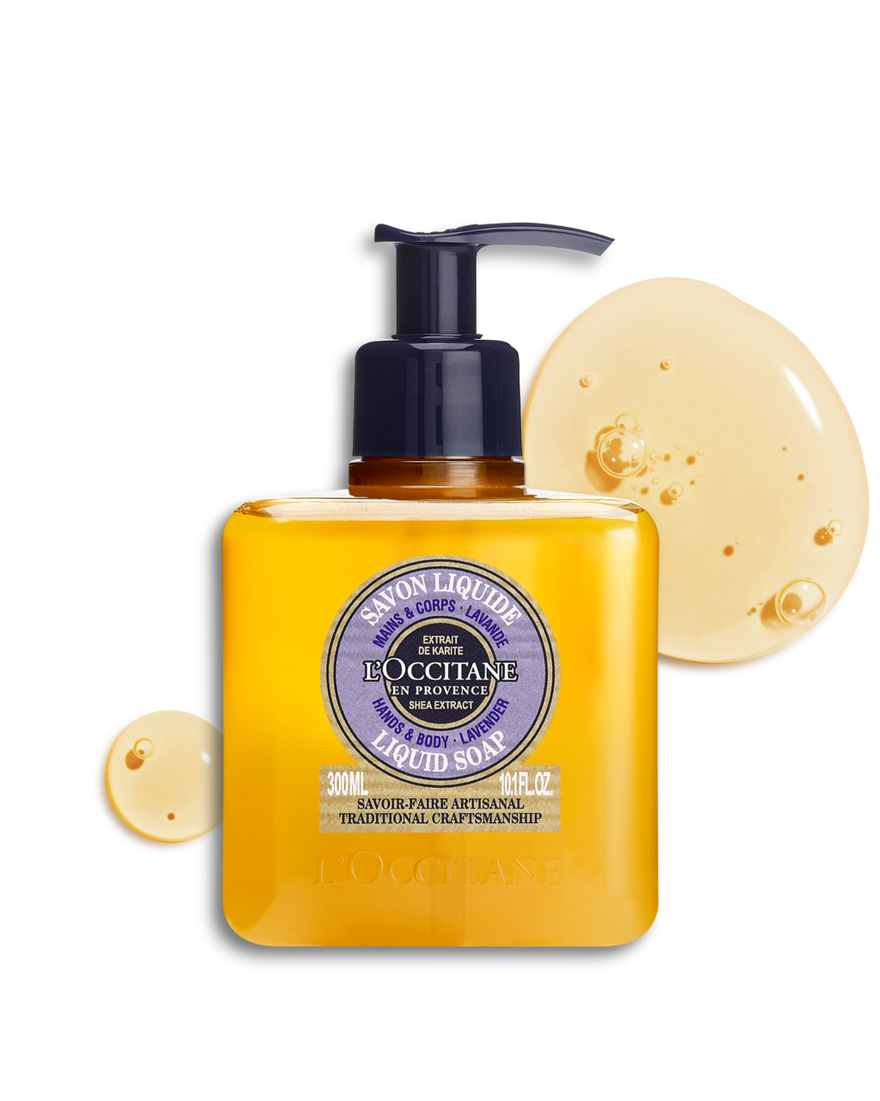 Savon Liquide Mains & Corps Karit&eacute; Lavande 300 ml | L&rsquo;Occitane en Provence