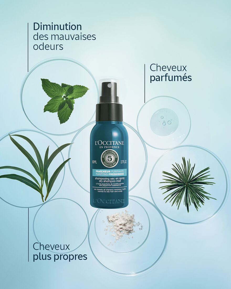 Affichage de l&rsquo;image 5/6 du produit Shampooing Sec en Spray Fra&icirc;cheur Purifiante, , RECT
