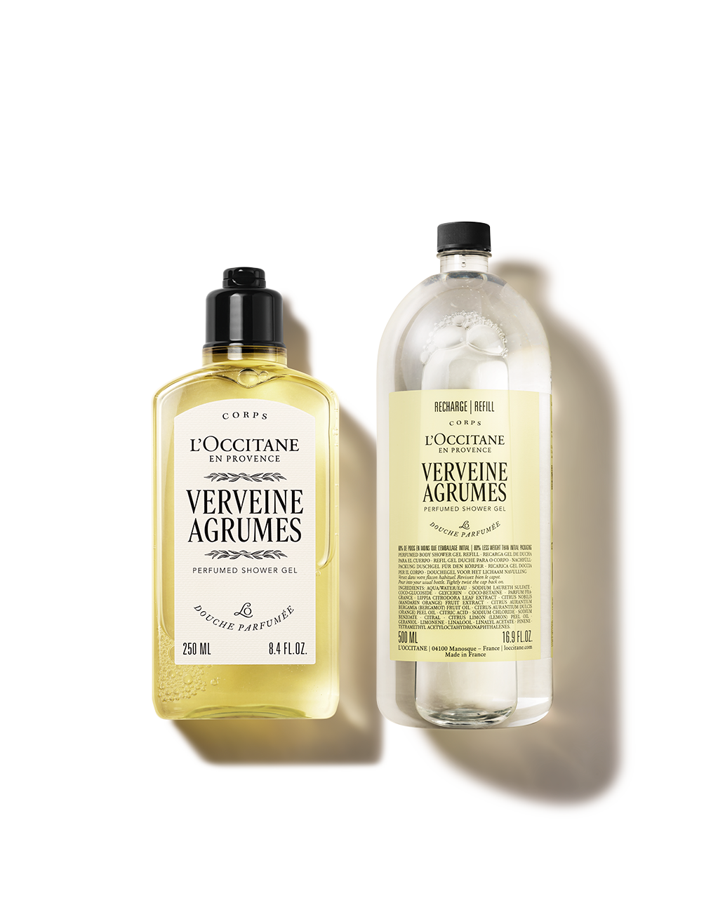 Duo Gel Douche Verveine Agrumes et sa recharge | L'Occitane