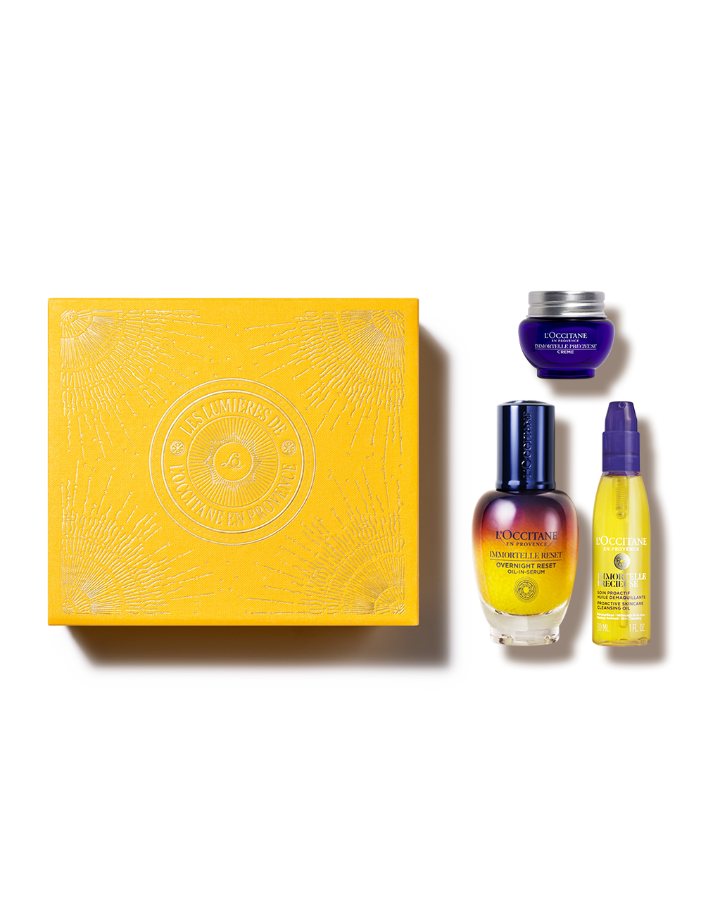 L'Occitane Immortelle Resetセラム30ml＆詰替セット Coffret Soins Visage Immortelle Reset | L'Occitane | L'OCCITANE FR